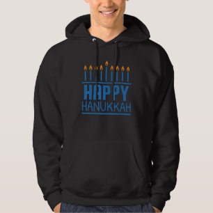 Happy Hanukkah Women Men Kids Jewish Menorah Chan Hoodie