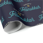 Happy Hanukkah Wrapping Paper<br><div class="desc">Happy Hanukkah</div>