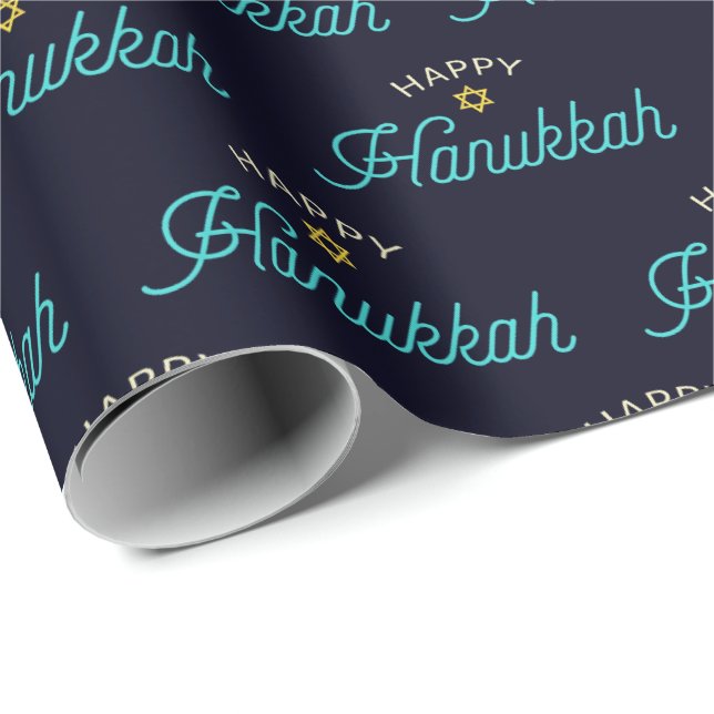 Happy Hanukkah Wrapping Paper (Roll Corner)