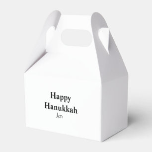 Happy Hanukkah your name text image editable  Favour Box