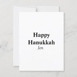 Happy Hanukkah your name text image editable  Postcard