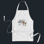 Happy Happy Hanukkah- Standard Apron<br><div class="desc">This 3d sign  features "Happy Hanukkah" in the back. A little girl and boy playing with a Dreidel and a bowl of goodies. This is a great apron to have to celebrate the holiday. Available in assorted styles,  colors and sizes.</div>