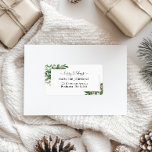 Happy Happy Holidays-Christmas Classic, Rustic, Fe Label<br><div class="desc">Customisable Christmas Address Labels – Classic, Rustic, Festive Make your holiday greetings stand out with our editable Christmas address labels featuring a timeless, rustic design with elegant script fonts and leafy accents. Quick & Easy: Personalise the label with your name and address in just seconds. Perfect for Holiday Greetings: Ideal...</div>