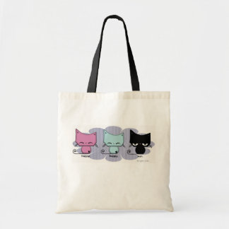 happy. happy. meh. Tote bag