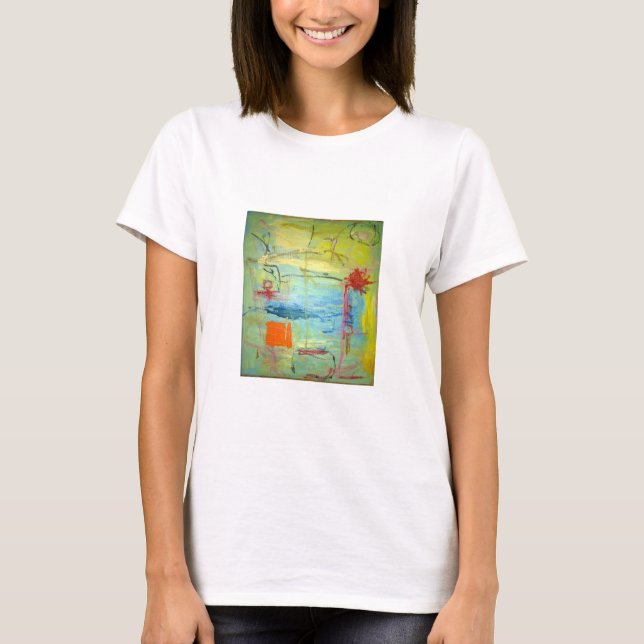 Happy Happy Sad Face Abstract Hankamer Artjunkhaus T-Shirt (Front)
