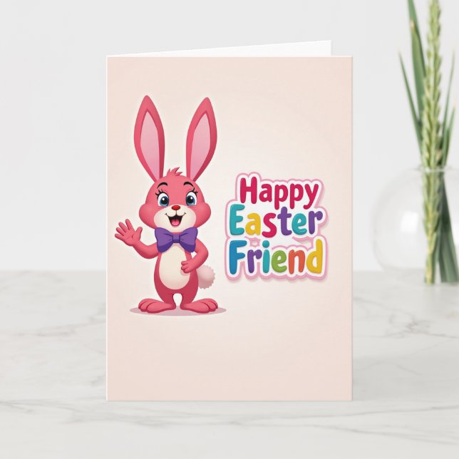 Happy Hare Greeting Card (Front)