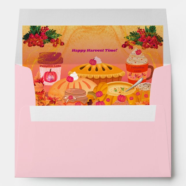 Happy Harvest Time Matching Envelopes (Back (Bottom))