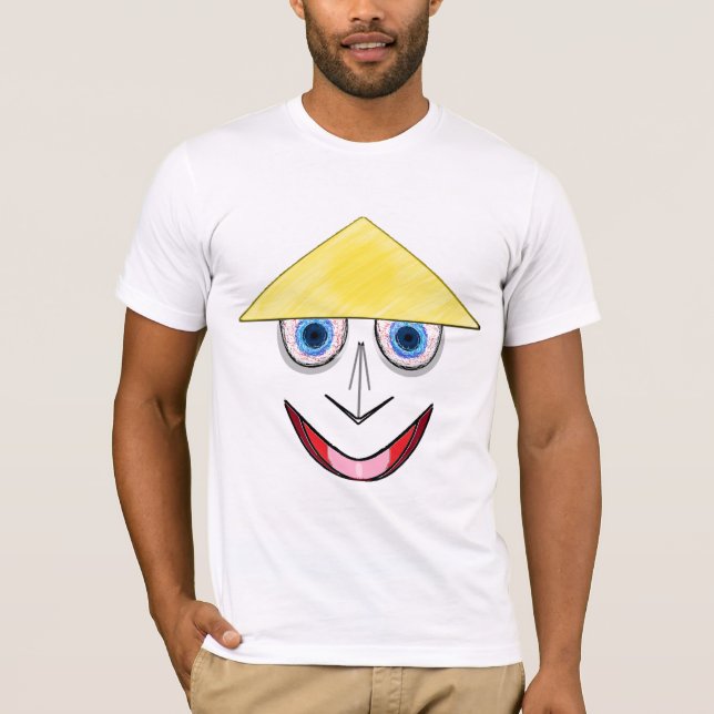 Happy Hat Face T-Shirt (Front)