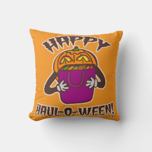 Happy Haul-o-ween Fun Love Shopping Halloween  Cushion