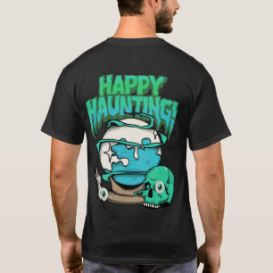 "Happy Haunting" Halloween T-Shirt – Fun & Spooky 