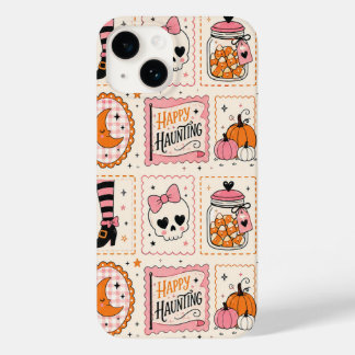 Happy Haunting Pink Skull Stamp Case