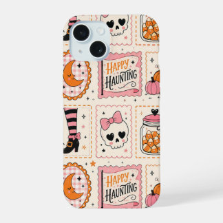 Happy Haunting Pink Skull Stamp Case