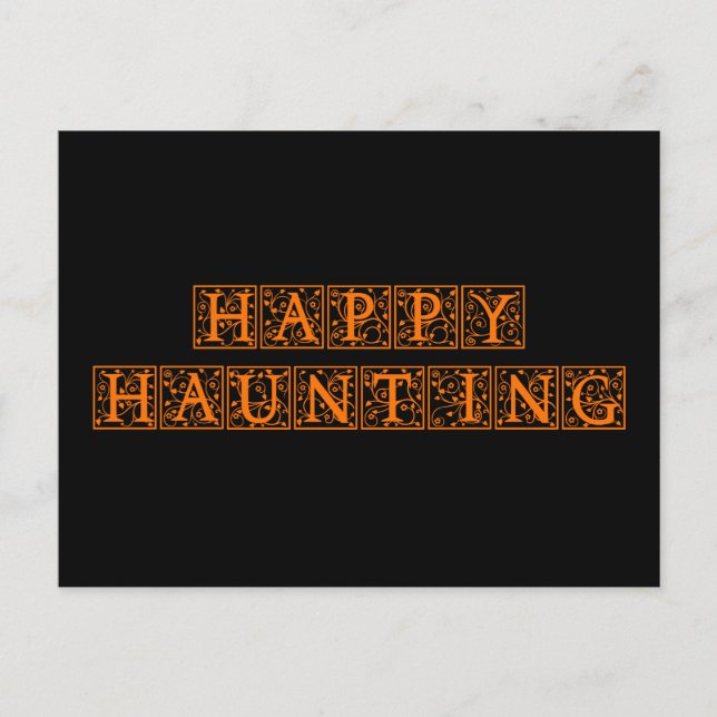 Happy Haunting Postcard (Front)