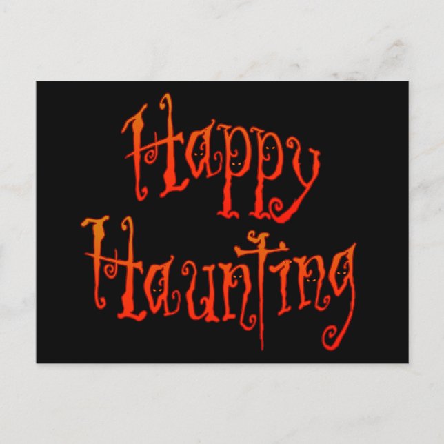 Happy Haunting Postcard (Front)