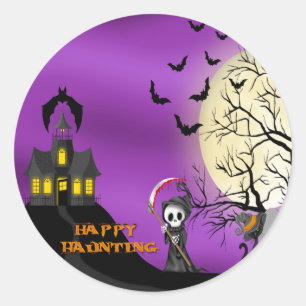 Happy Haunting Reaper Envelope Seals