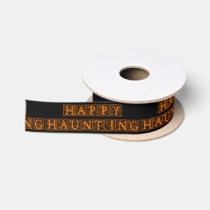 Happy Haunting Satin Ribbon