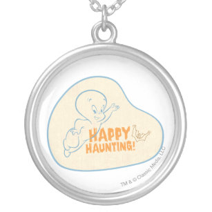 Happy Haunting Silver Plated Necklace
