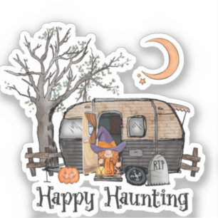 Happy Haunting – Spooky Witch and Camper Van