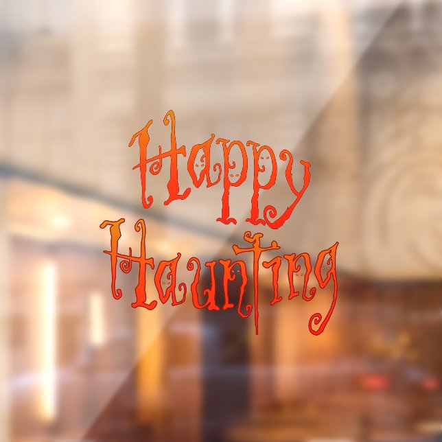 Happy Haunting Window Cling (Sheet 2)