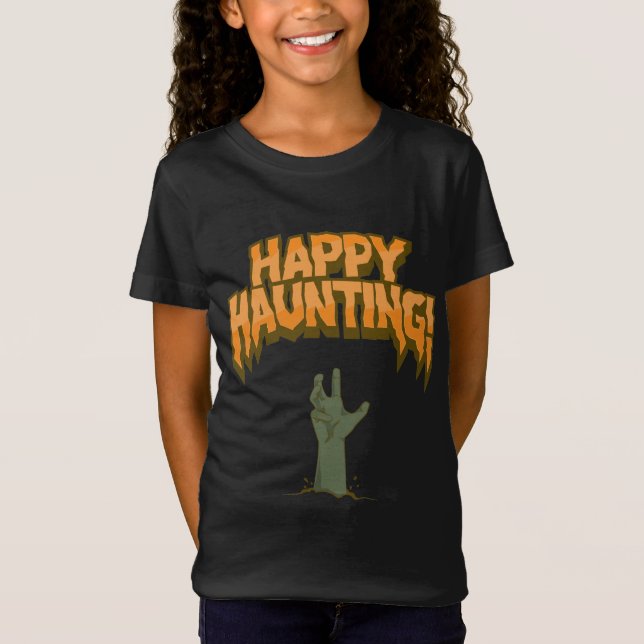 Happy Haunting, Zombie!   T-Shirt (Front)