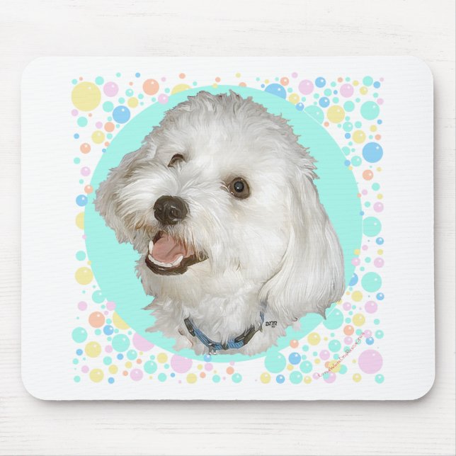 Happy Havanese Mouse Mat (Front)