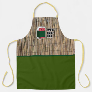 Happy Hawaiian Musubi Sushi Nori Apron