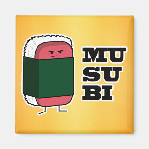 Happy Hawaiian Musubi Sushi Nori Magnet