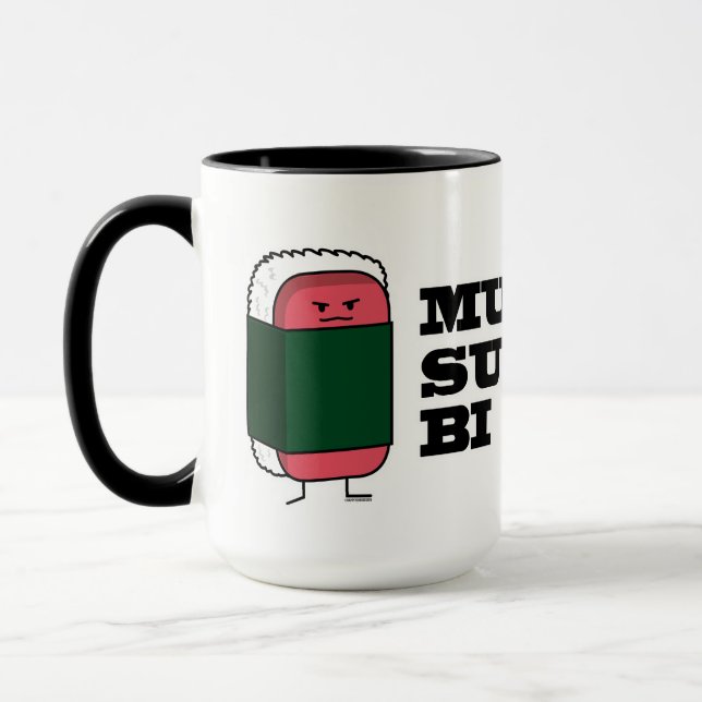 Happy Hawaiian Musubi Sushi Nori Mug (Left)