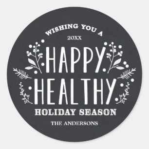 Happy Healthy Holiday   Holiday Gift Labels