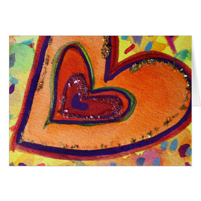 Happy Heart Card (Front Horizontal)