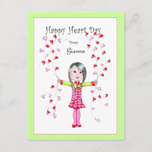 Happy Heart Day postcard