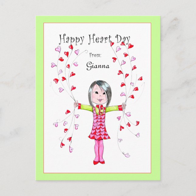 Happy Heart Day postcard (Front)