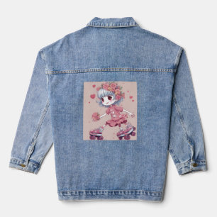 Happy heart denim jacket