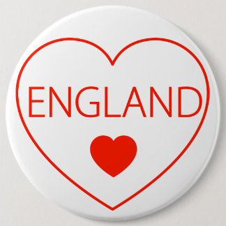 Happy Heart  England 6 Cm Round Badge