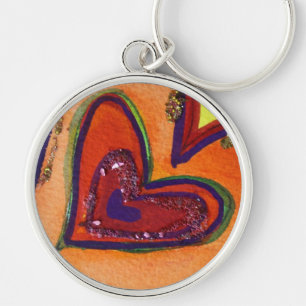 Happy Heart Keychain
