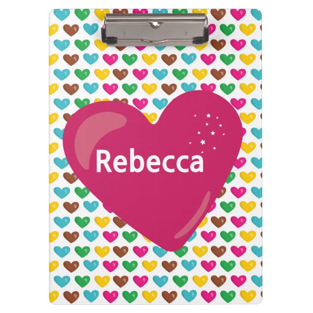 Happy Hearts Clipboard (Front)