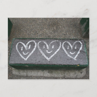 Happy hearts postcard
