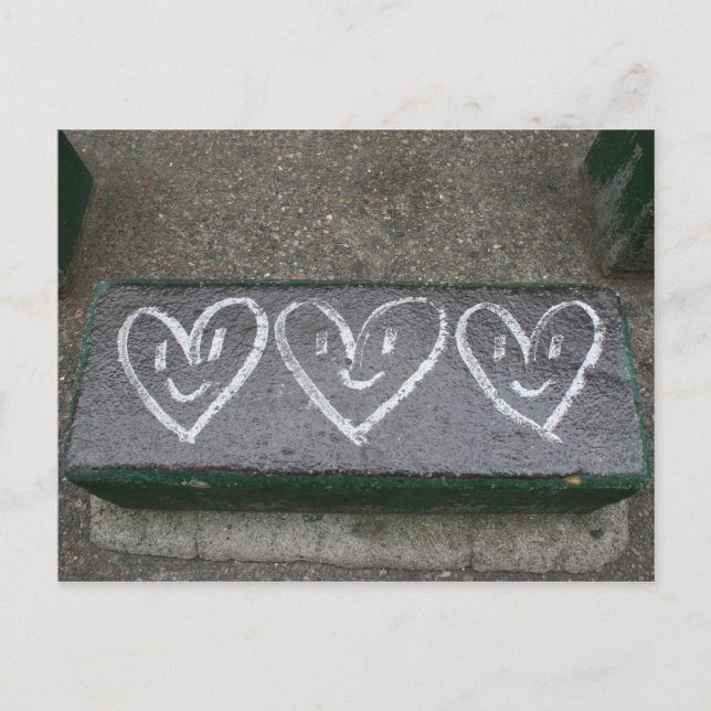 Happy hearts postcard (Front)