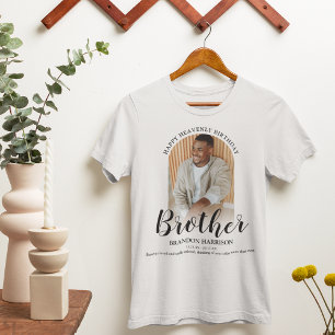 Happy Heavenly Birthday   Photo Memorial T-Shirt