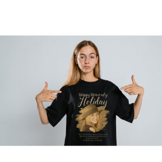 Happy Heavenly Holiday Memorial Photo Tribute – In T-Shirt