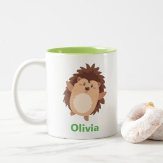 Happy Hedge Hog Personalised Work Mug