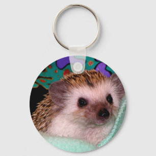 Happy Hedgehog Key Ring