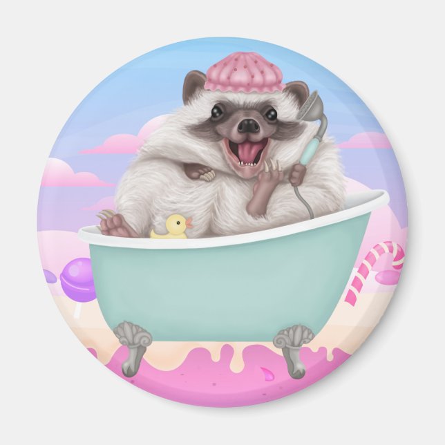 Happy Hedgehog Magnet (Front)