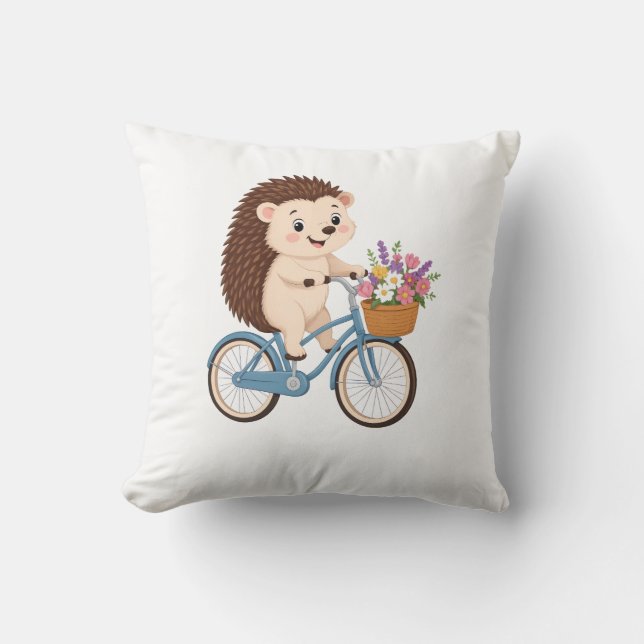 Happy Hedgehog Ride Cushion (Front)