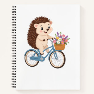 Happy Hedgehog Ride Notebook