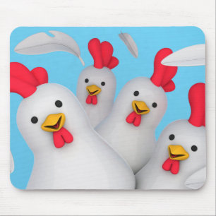 Happy hen clipart mouse mat