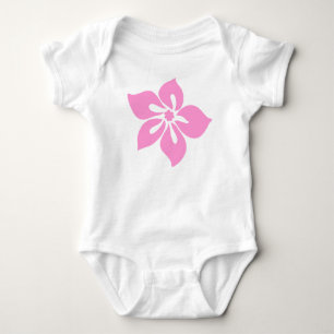 Happy Hibiscus Tropical Floral Baby Bodysuit