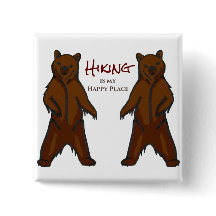 Happy Hiking Outdoors Nature Grizzly Bear