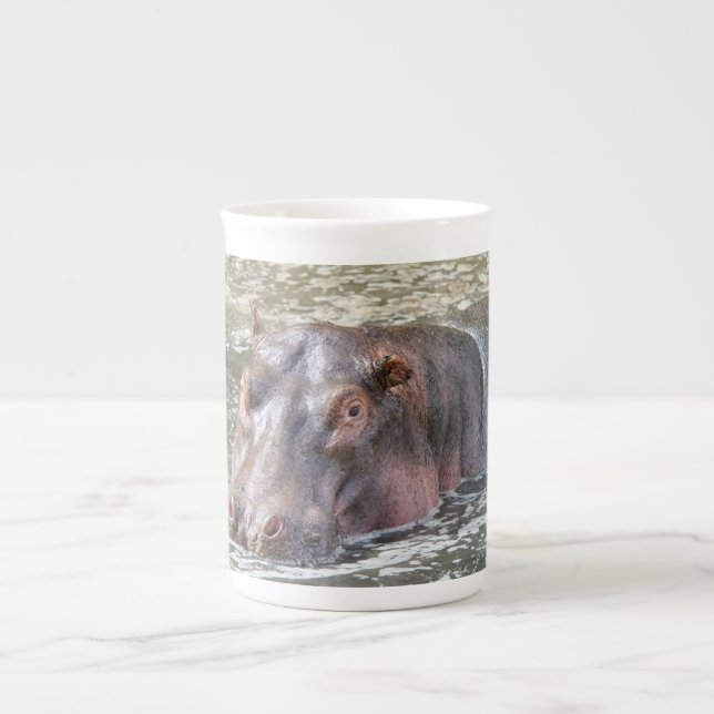 Happy Hippo Bone China Mug (Front)