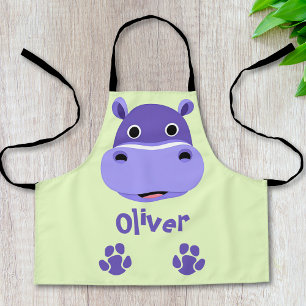 Happy Hippo Face Apron